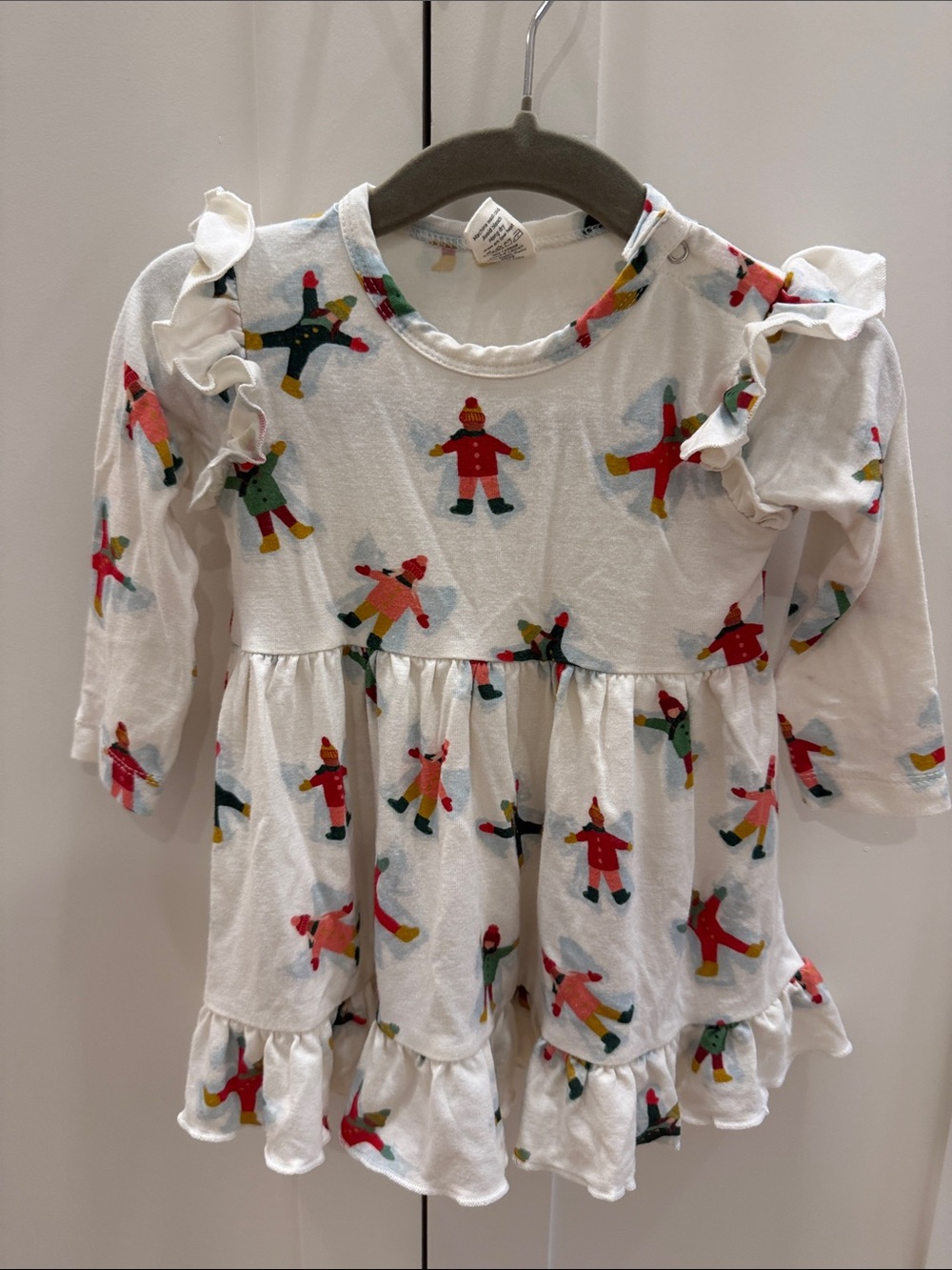 Larkspur Baby Ruffle Snow Angel Dress